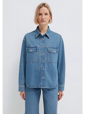 Eskişehir Mağazacılık M1211000-89250 Mavi Bekka Mid Classic Denim Gömlek