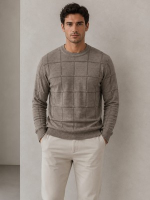 🧶✨ Castello Premium Örgü & Desenli Bisiklet Yaka Triko Kazak