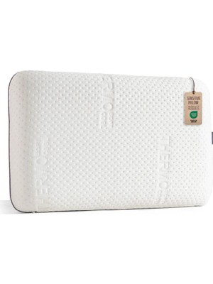 Viscotex Duyarlı Yastık 70x40x12 cm Orta Sertlikte Visco Yastık Alerjiye Karşı Koruma Sağlar