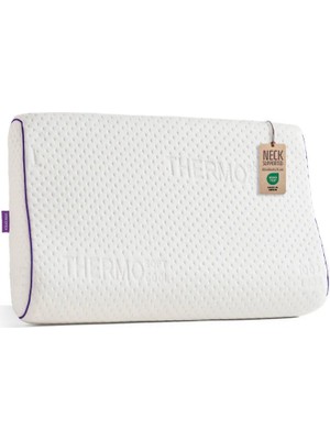 Viscotex Boyun Destekli Orthopedic Pillow Visco Yastık 60x40x10/8 cm Orta Sertlikte Ergonomik Tasarım ile Rahat Uyku