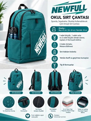Newfull  Okul Sırt Çantası
