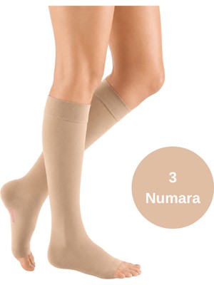 Ozka Concept Mediven Cotton Dizaltı Çorabı - Ccl1 - Burnu - Bej - 3 Numara - Kısa (Petite)
