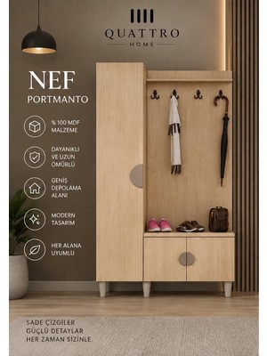 Quattro Home Nef Geniş Vestiyer