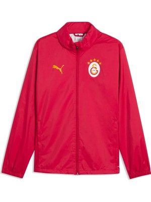 Puma Gsk All-Weather Jacket Jr Sarı-Kırmızı Çocuk Yağmurluk
