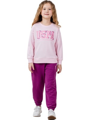 U.S. Polo Assn. U.s. Polo Assn Kids Ikili Takım Pembe Çocuk Eşofman Takımı