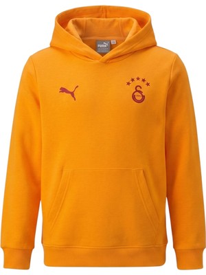 Puma Gsk Ftbless Hoodie Jr Fl Sarı-Kırmızı Çocuk Sweatshirt