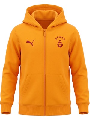 Puma Gsk Ftbless Fz Hoodjkt Jr Fl Sarı-Kırmızı Çocuk Sweatshirt