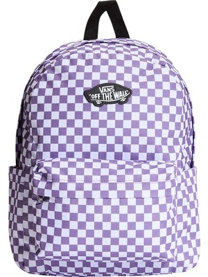 Vans Old Skool Grom Check Backpack Mor Çocuk Sırt Çantası