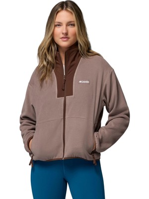 Columbia AL9458 Sequoia Grove Iı Full Zip Kahverengi Kadın Polar