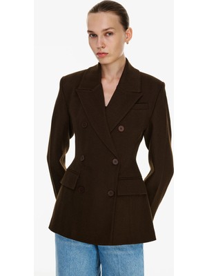 Vatkalı Sculptural Fitted Blazer Ceket