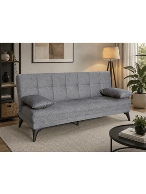 Meşe Home Milan Syaylı Süngerli Bukle Kumaşlı Modern Kolsuz Kanepe - Şıklık, Konfor ve Fonksiyonellik Bir Arada