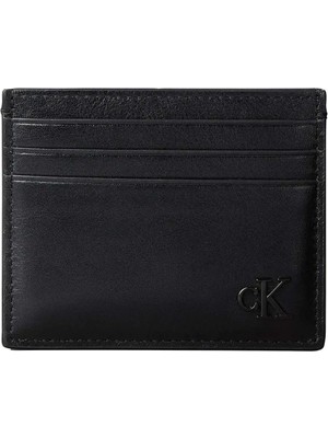 Calvin Klein Erkek Siyah Calvin Klein Bold Ck Suede Cardho, Ub1 Siyah Erkek Kartlık