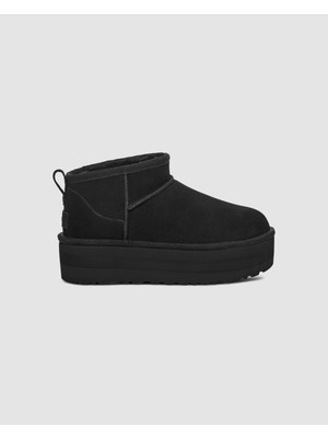 UGG Kadın Düz Taban Logo Baskılı Rahat Spor Stil Kum Bot & Bootie 1135092-BLACK