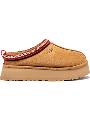 UGG Kadın Platform Taban Süet Detaylı Rahat Astarlı Taba Bot & Bootie 1174471-CHESTNUT