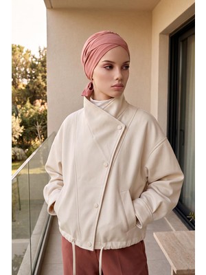 Aisha's Design Kuşaklı Rahat Penye Bone,b-31