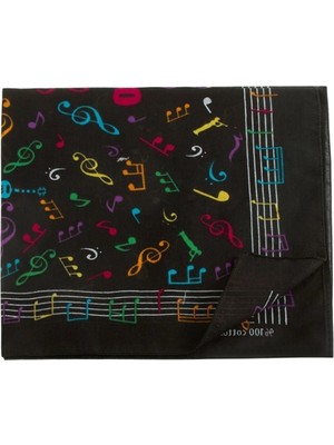 Marsilyan Nota Desenli Bandana 50*50