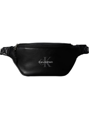 Calvin Klein Erkek Siyah Calvin Klein Bold Logo Webbıng Wa, Ub1 Siyah Erkek Bel Çantası