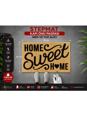 My Floor Stepmat Nem ve Toz Alıcı Velür Coco Kapı Önü Paspası