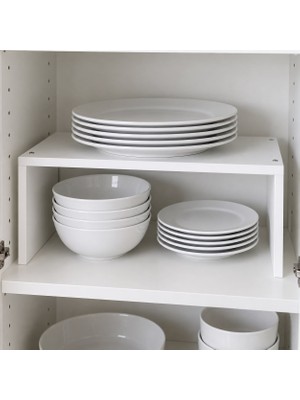 Özçamlar Mobilya Dolap Içi Yükseltici Raf 40X25X15 cm Beyaz Mdf