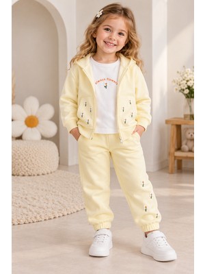 Ugly Duck Kız Bebek Papatyalı Üçlü Takım 1-4 Yaş Sarı