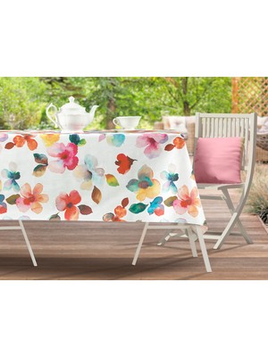 Madame Coco Ardi Pvc Masa Örtüsü - Renkli - 140x140 Cm