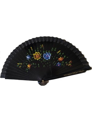 Pileli Store Bambu Çift Taraflı Siyah Yelpaze 12 Li Paket