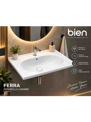 Bien Ferra Konsollu Lavabo – 60 cm