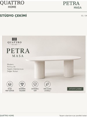 Quattro Home Petra Yemek Masası
