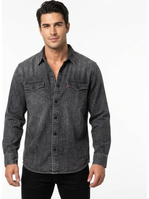 Levi's Relaxed Fit Western Erkek Kot Gömlek--Koyu Füme--