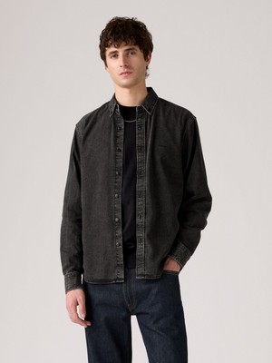 Levi's Erkek Siyah Kot Gömlek A7210-0038