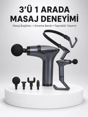 Genel Tedarik Titreşimli Şarjlı Masaj Aleti 3in1 Fonksiyonel Çok Amaçlı Model Yeni Nesil