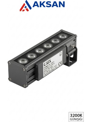 Cata CT-4694 6W LED Wallwasher Duvar Boyama Projektörü Dış Mekan IP65 3200K Günışığı 220V (Trafo Gerektirmez)