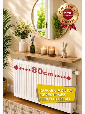 Üstü Uçan Raf Dresuar Atlantik Çam 80 cm
