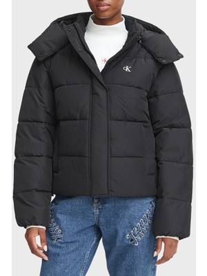 Calvin Klein Suya Dayanıklı Çıkarılabilir Kapüşonlu Şişme Mont LV047H504GUB1 Kadın Mont LV047H504G Ub1