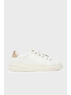 Guess Erizo Logolu Deri Sneaker Ayakkabı FLFEZOLEA12 Kadın Ayakkabı Flfezo LEA12 Whıpl