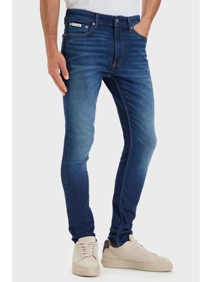 Calvin Klein Pamuklu Skinny Fit Dar Paça Jeans LV04RH754GEZS Erkek Kot Pantolon LV04RH754G Ezs