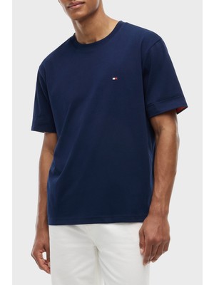 Tommy Hilfiger Pamuklu Regular Fit Bisiklet Yaka T Shirt Erkek T Shirt MW0MW43203 Dcc