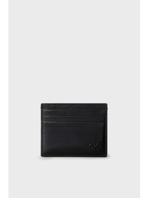 Calvin Klein Logolu Deri Kartlık LV04D1363GUB1 Erkek Kartlık LV04D1363G Ub1