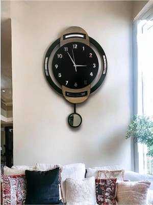St. Morritz Duvar Dekorasyon Saati,duvar Saati, Ahşap Saat, Sarkaçlı Saati Ahşap Sarkaçlı Duvar Saati,wall Clock