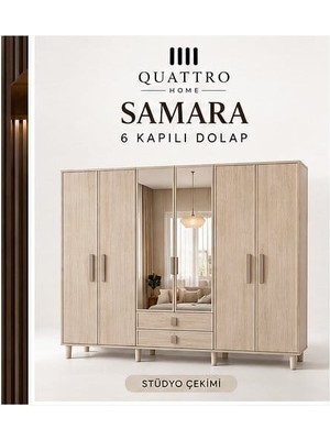 Quattro Home Samara 6 Kapaklı Dolap