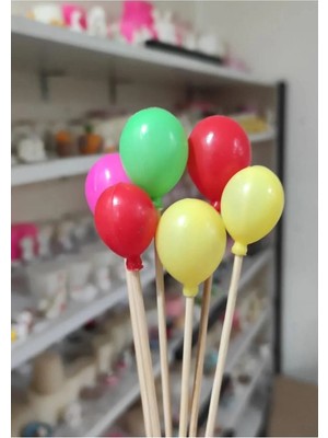St. Morritz Balon 6 Adet Minyatür Obje Teraryum Malzemeleri Teraryum Objeleri Saksı Süsleri
