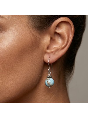 THEIA GemWorks Awen - Larimar Taşlı El Yapımı Küpe