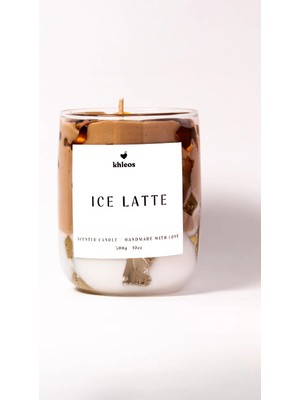 St. Morritz Ice Latte Kahve Kokulu Dekoratif Mum, 350G, 9x7 Cm, Kahverengi