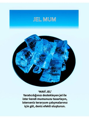 St. Morritz Mumbastik Mavi Jel Mum Parafini - Teraryum Jeli 150 gr Mum Yapım Malzemesi