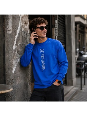 Urban Trend Store Premium Basic Uzun Kollu Tişört Baskılı %100 Pamuk