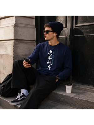 Urban Trend Store Premium Basic Uzun Kollu Tişört Baskılı %100 Pamuk