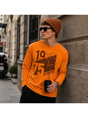 Urban Trend Store Premium Basic Uzun Kollu Tişört Baskılı %100 Pamuk