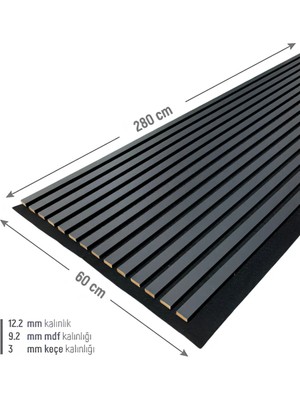 St. Morritz Akustik Ahşap Duvar Paneli Lambiri 60*280 cm