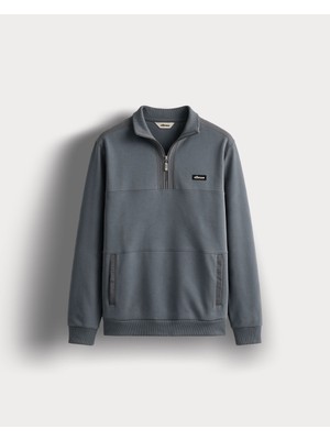 Ellesse Yarım Fermuarlı Erkek Sweatshirt 6WM1025-ANT