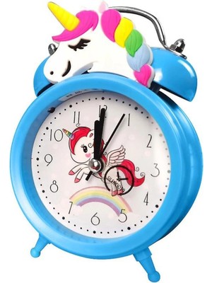 St. Morritz Mavi Unicorn Çalar Masa Saati
